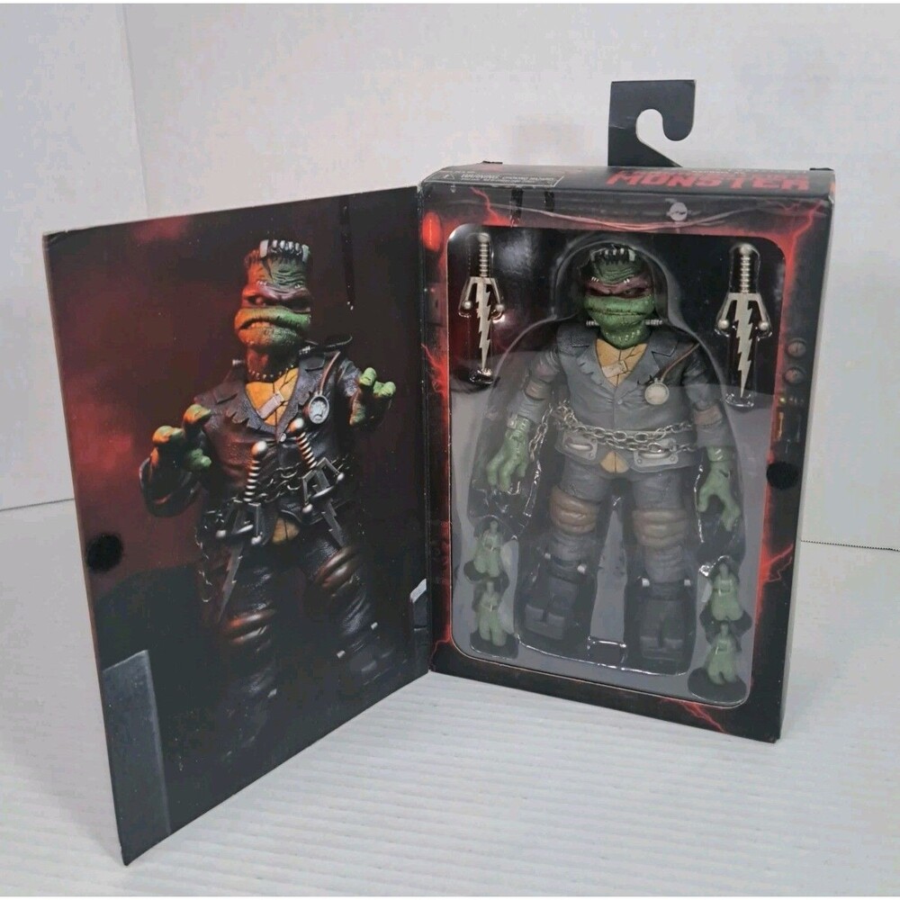 NECA TMNT Raphael as Frankenstein Monster Universal Turtles Figure Not Mint Box